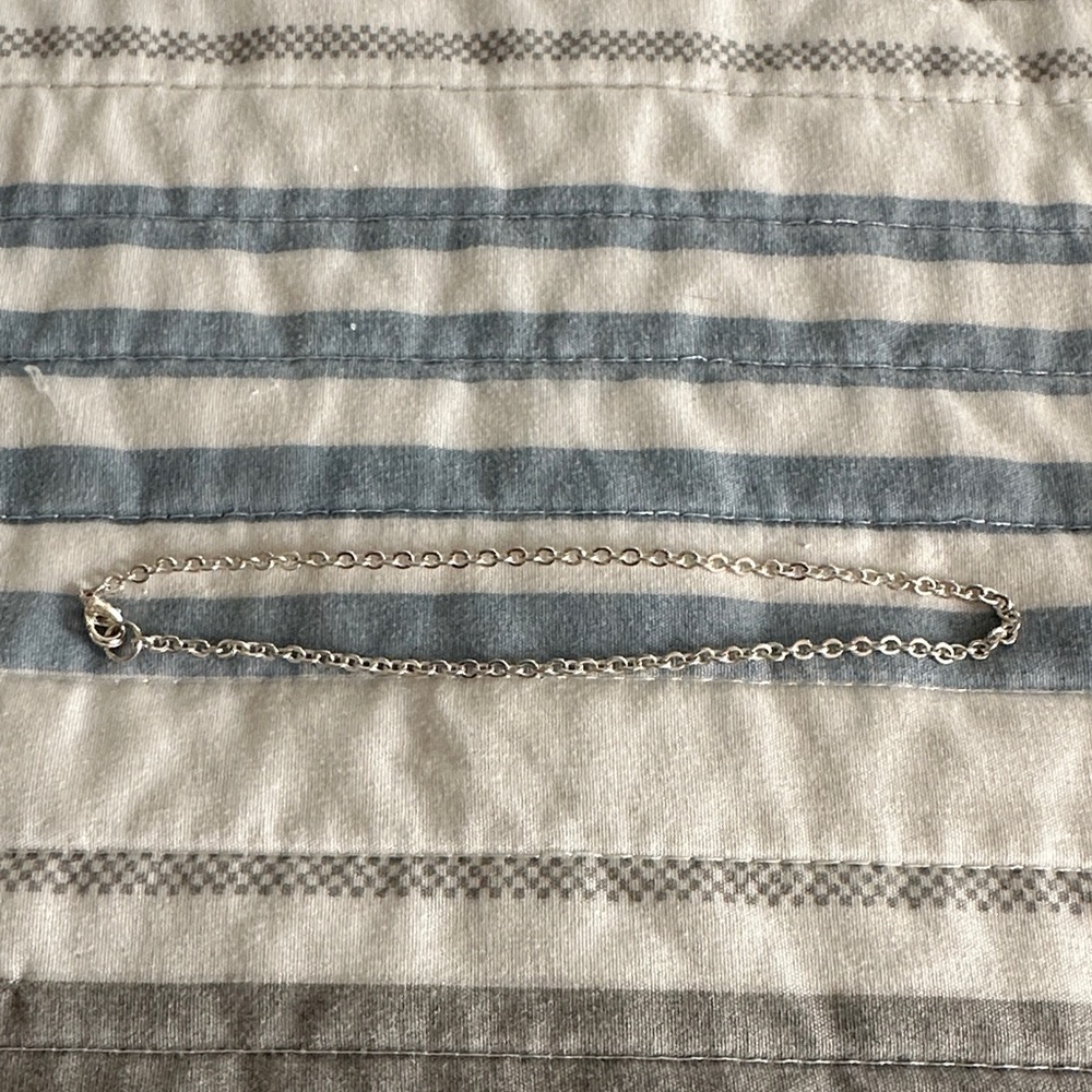 Silver Anklet and stretchy Folklore Bracelet